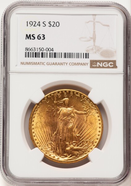 1924-S $20 63 NGC
