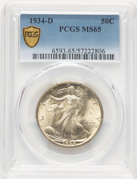1934-D 50C PCGS Secure 65 PCGS