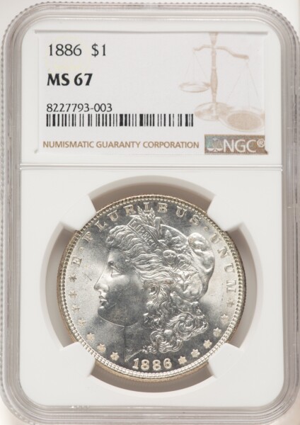 1886 S$1 67 NGC