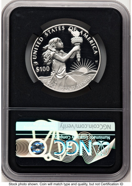 2014-W Proof Platinum Eagle 1 oz X-Label Blk Core 10 NGCX