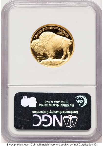 2008-W Proof Gold Buffalo 1/2 oz ER Blue 70 NGC