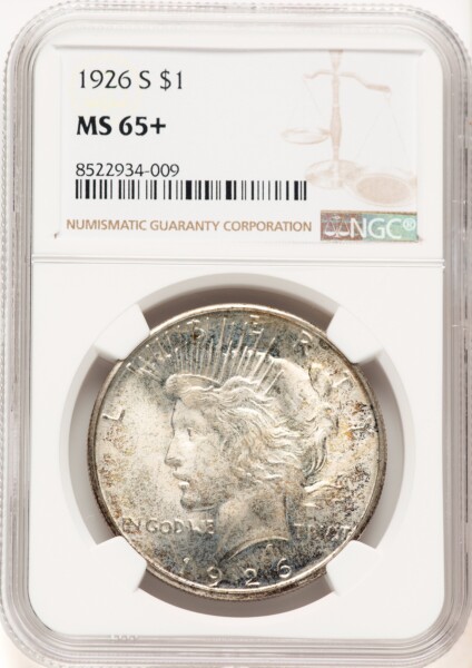 1926-S S$1 NGC Plus 65 NGC
