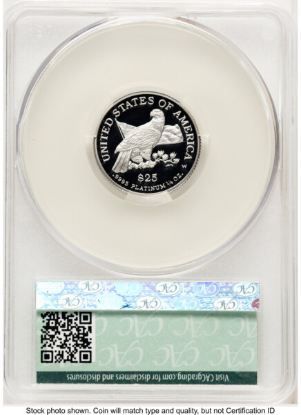 2003-W Proof Platinum Eagle 1/4 oz Non Designation 70 CACG
