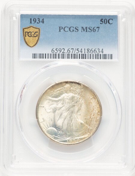 1934 50C PCGS Secure 67 PCGS