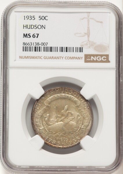 1935 50C Hudson, MS 67 NGC