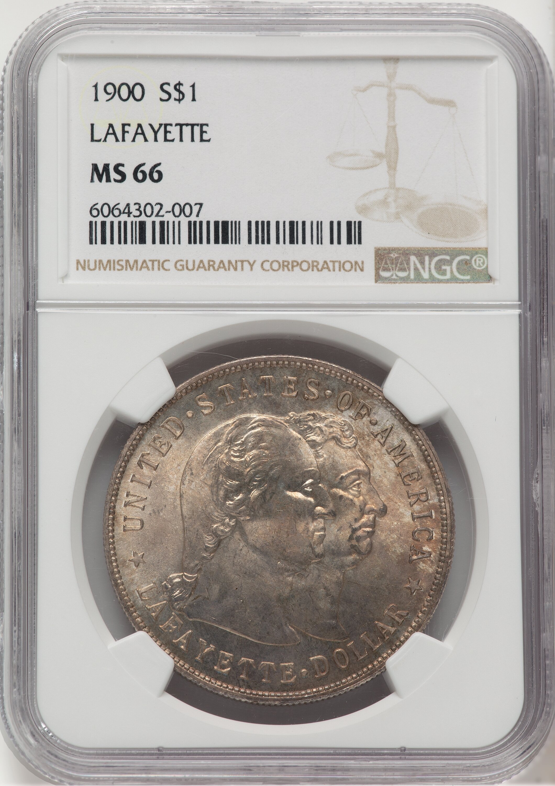1900  Lafayette Dollar, MS 66 NGC
