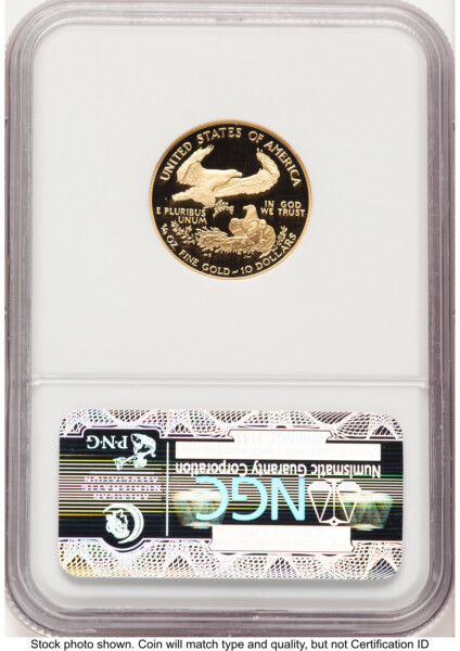 2008-W Proof Gold Eagle 1/4 oz Brown Label 70 NGC