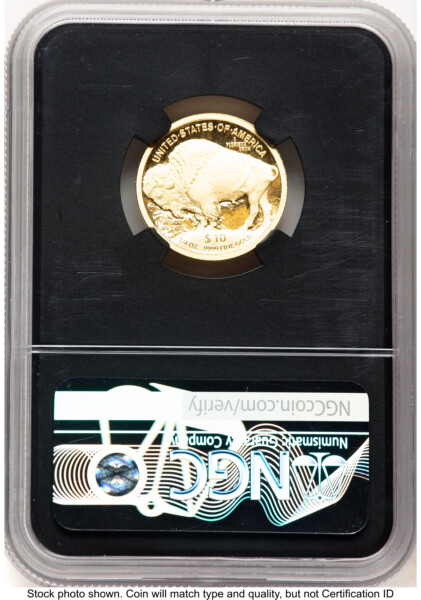 2008-W Proof Gold Buffalo 1/4 oz Anna Cabral Blk Core 70 NGC
