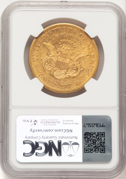 1854-S $20 55 NGC