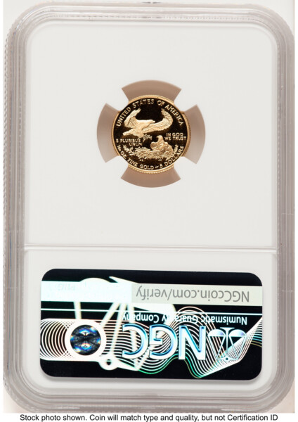 2000-W Proof Gold Eagle 1/10 oz Brown Label 70 NGC