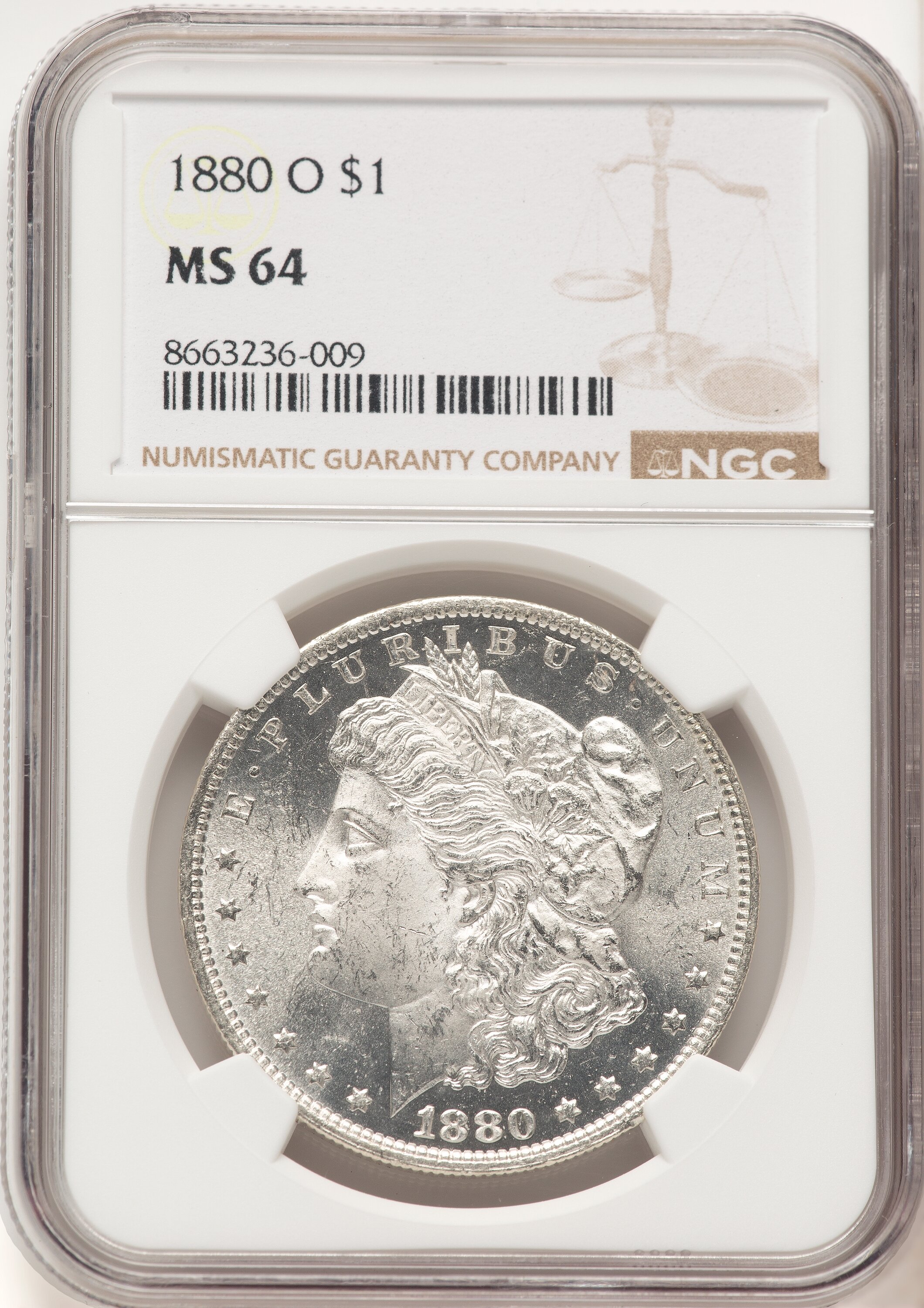1880-O S$1 64 NGC
