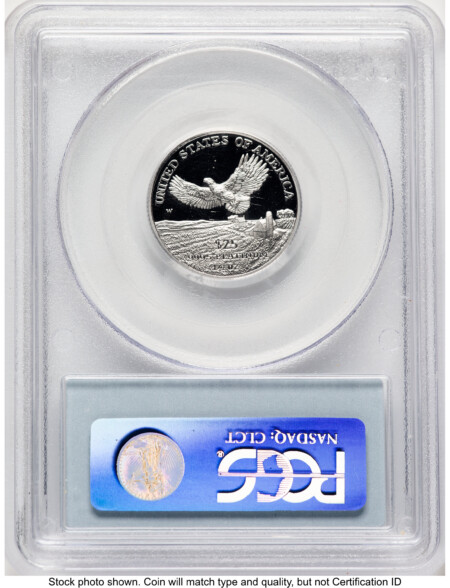 2000-W Proof Platinum Eagle 1/4 oz Blue Label 70 PCGS