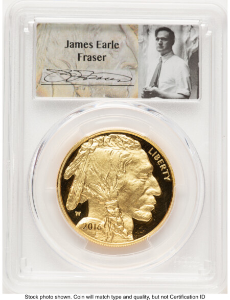 2016-W Proof Gold Buffalo 1 oz FS James Earle Fraser 70 PCGS