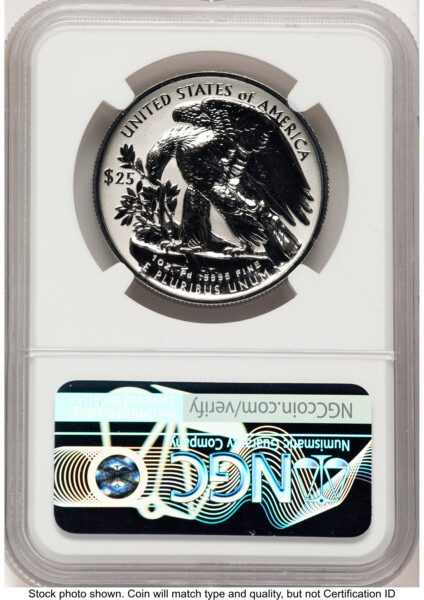 2022-W Palladium Eagle 1 oz, REV PR AR Anna Cabral 70 NGC