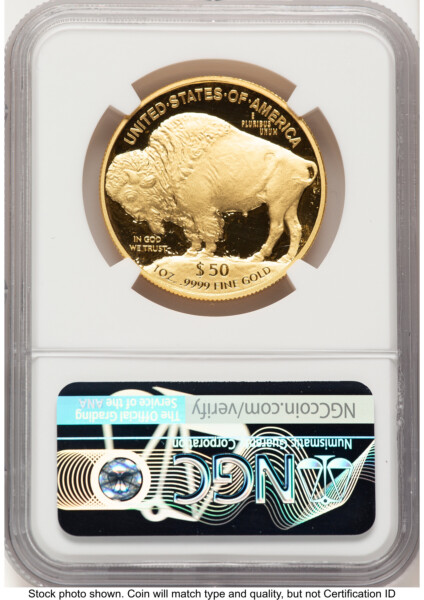 2018-W Proof Gold Buffalo 1 oz FR Bison Label 70 NGC