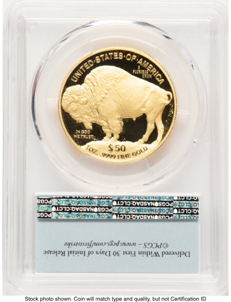 2020-W Proof Gold Buffalo 1 oz FS Bison Label 70 PCGS
