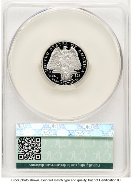 2008-W Proof Platinum Eagle 1/4 oz Non Designation 70 CACG