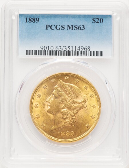 1889 $20 63 PCGS