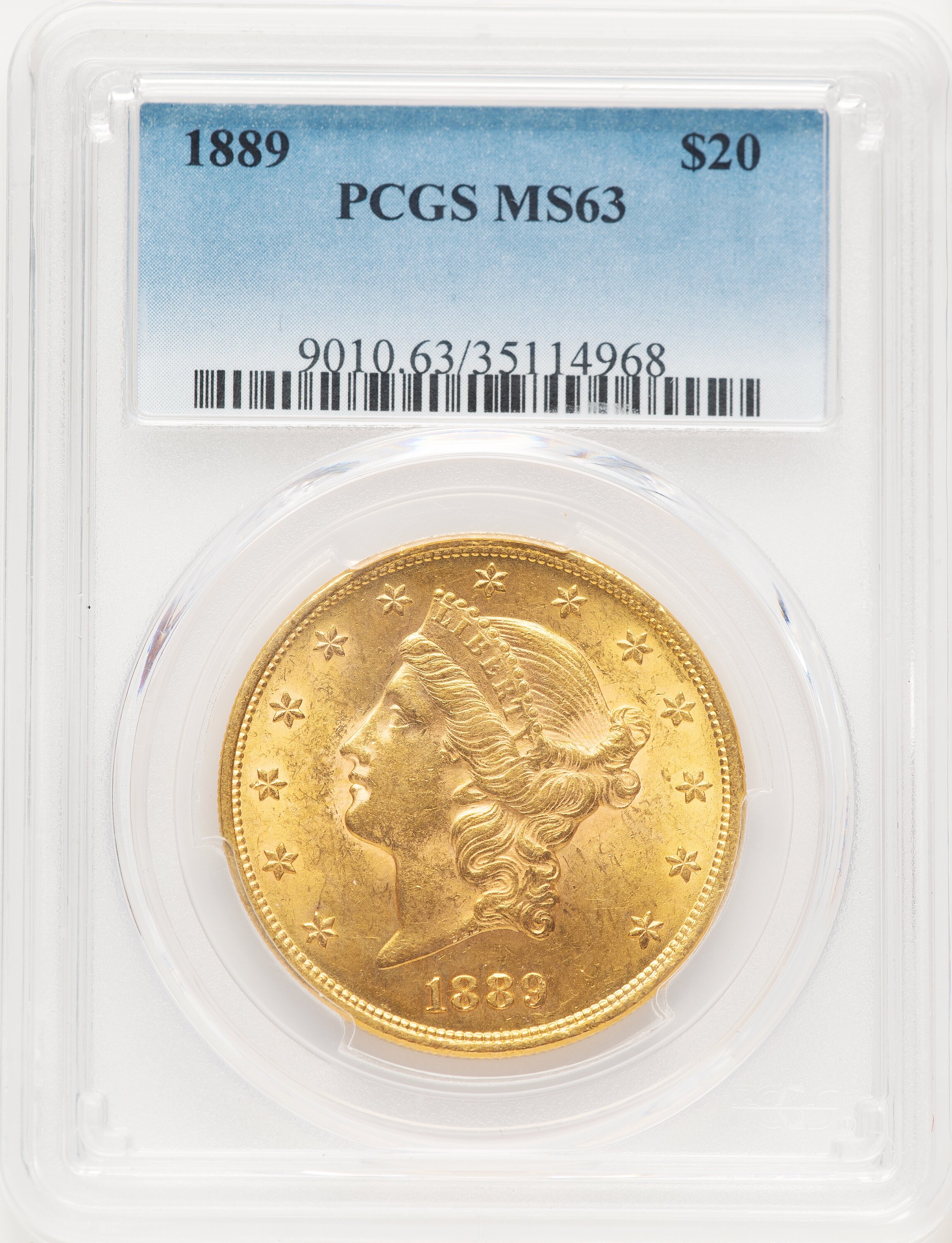 1889 $20 63 PCGS