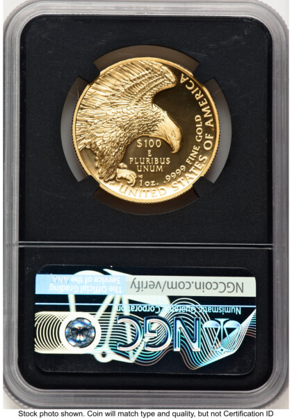 2019-W G$100 American Liberty High Relief, Enhanced, UC 2021 US Mint Auction Miles Standish Blk Core 70 NGC