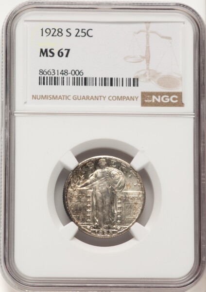 1928-S 25C 67 NGC