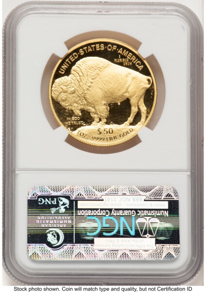 2013-W Proof Gold Buffalo 1 oz ER Bison Label 70 NGC