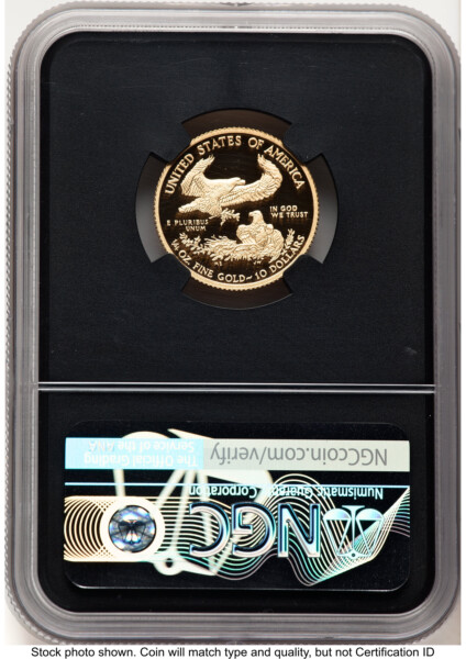 2016-W Proof Gold Eagle 1/4 oz Miles Standish Blk Core 70 NGC