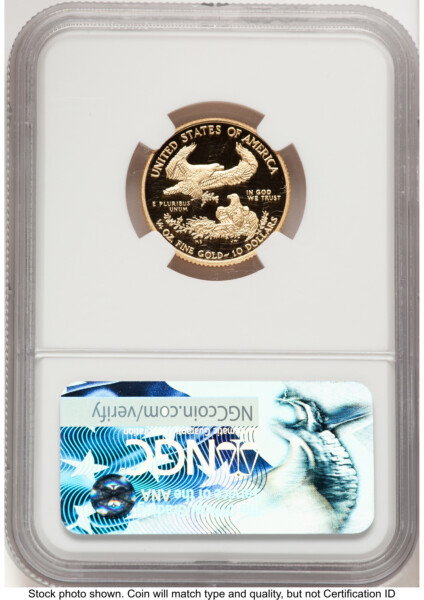 2017-W Proof Gold Eagle 1/4 oz FR Blue 70 NGC