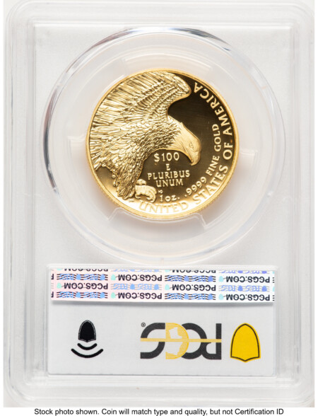 2019-W G$100 American Liberty High Relief, Enhanced, PL  Blue Gradient 70 PCGS