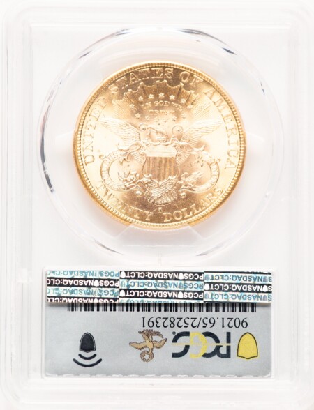 1892-S $20 65 PCGS