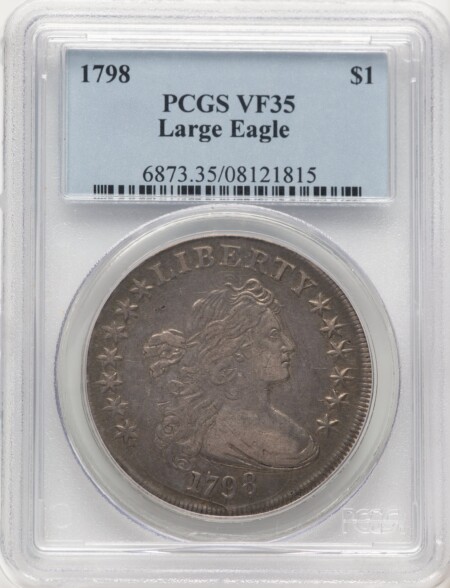 1798 S$1 Large Eagle, Pointed 9 35 PCGS