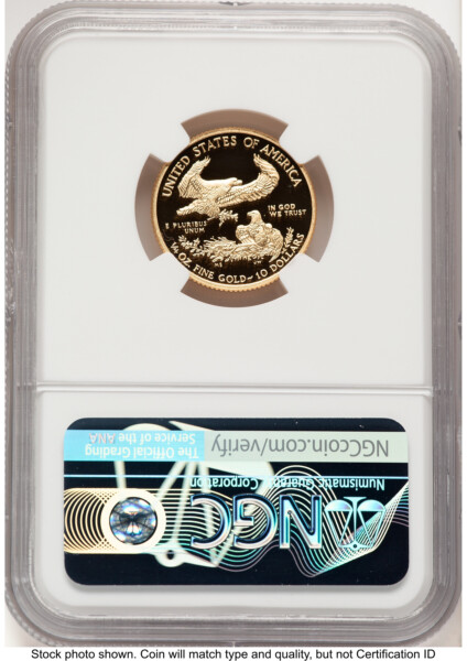 2014-W Proof Gold Eagle 1/4 oz ER John Mercanti 70 NGC