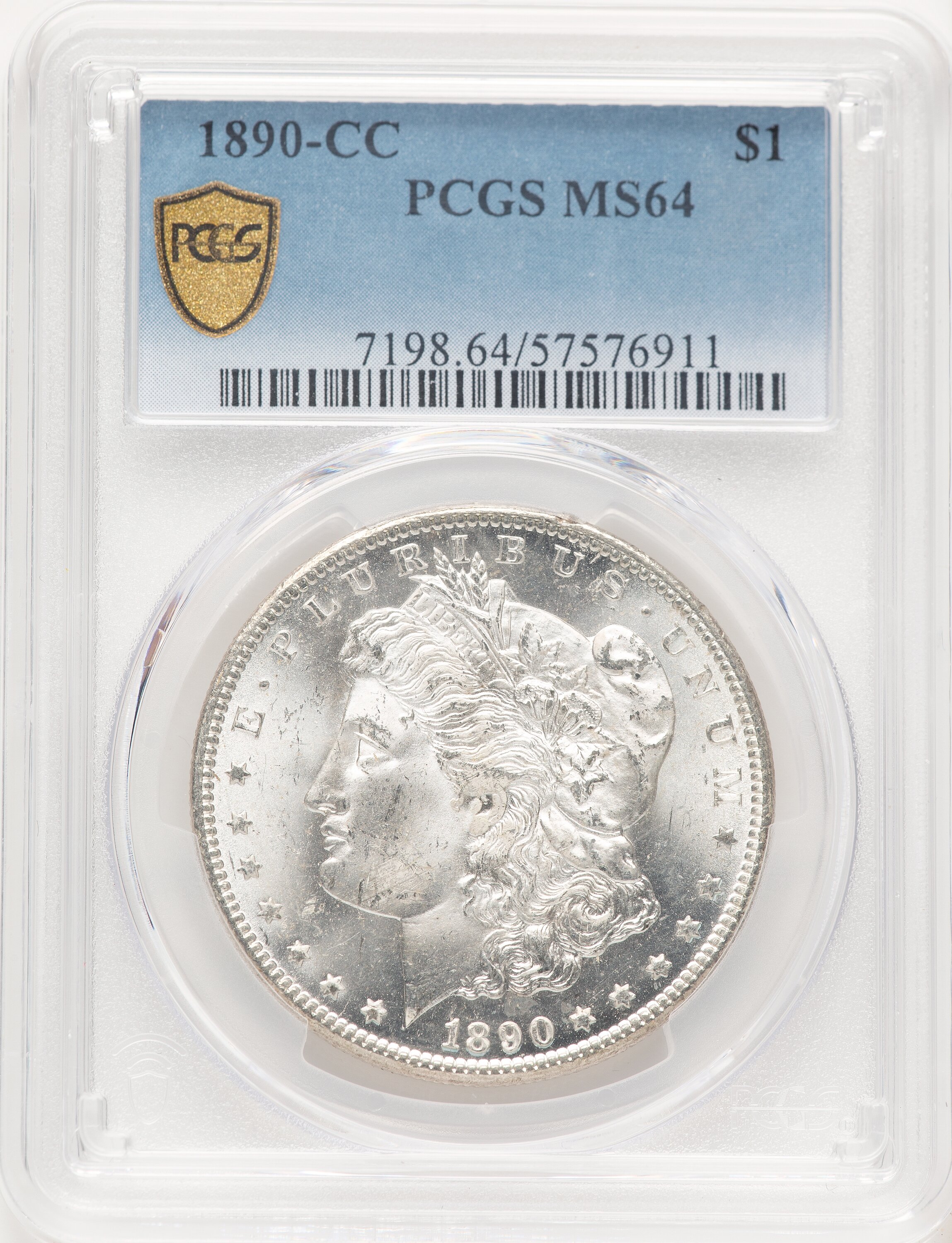 1890-CC S$1 PCGS Secure 64 PCGS