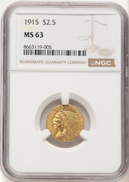 1915 $2 1/2 63 NGC