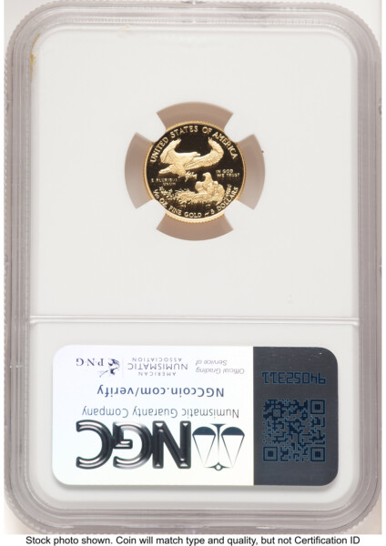 2020-W Proof Gold Eagle 1/10 oz Brown Label 70 NGC