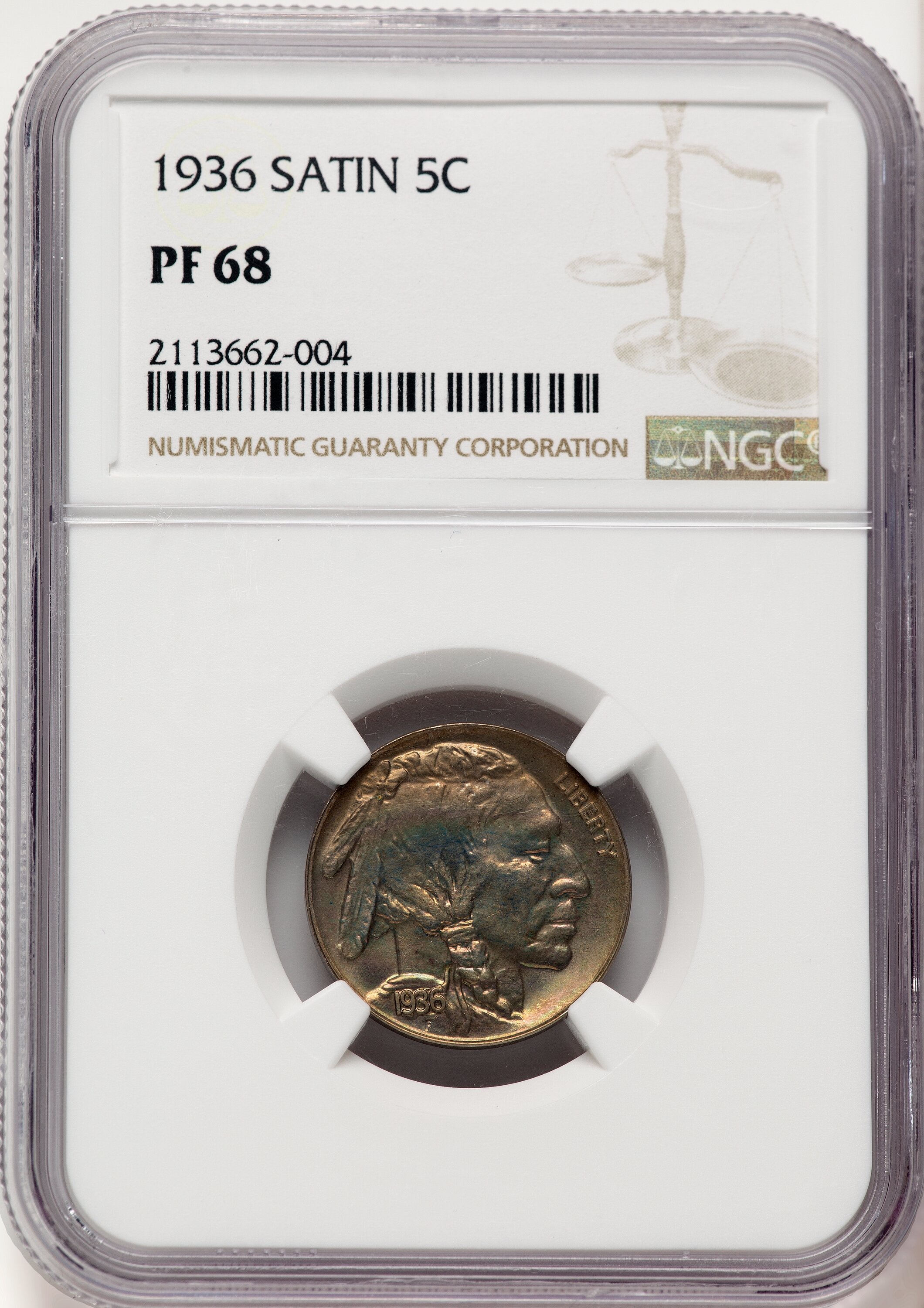 1936 5C Type One Satin, PR 68 NGC