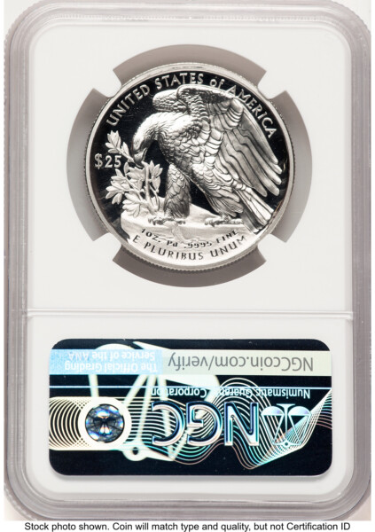 2021-W Palladium Eagle 1 oz, PR ER John Boehner 70 NGC