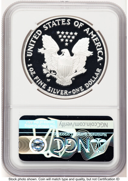 2005-W Proof Silver Eagle 1 oz Thomas Uram 70 NGC