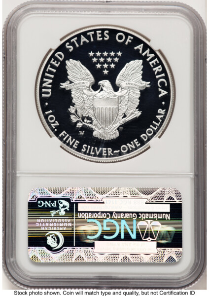 2015-W Proof Silver Eagle 1 oz ER Statue of Liberty Label 70 NGC