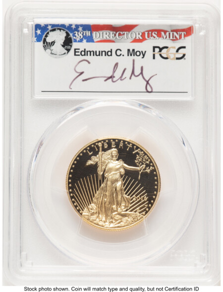 2016-W Proof Gold Eagle 1/2 oz FS Ed Moy 70 PCGS