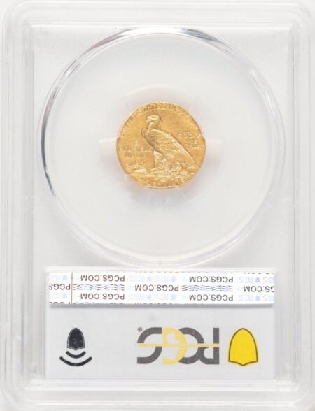 1911-D $2 1/2 PCGS Secure Blue Gradient 63 PCGS