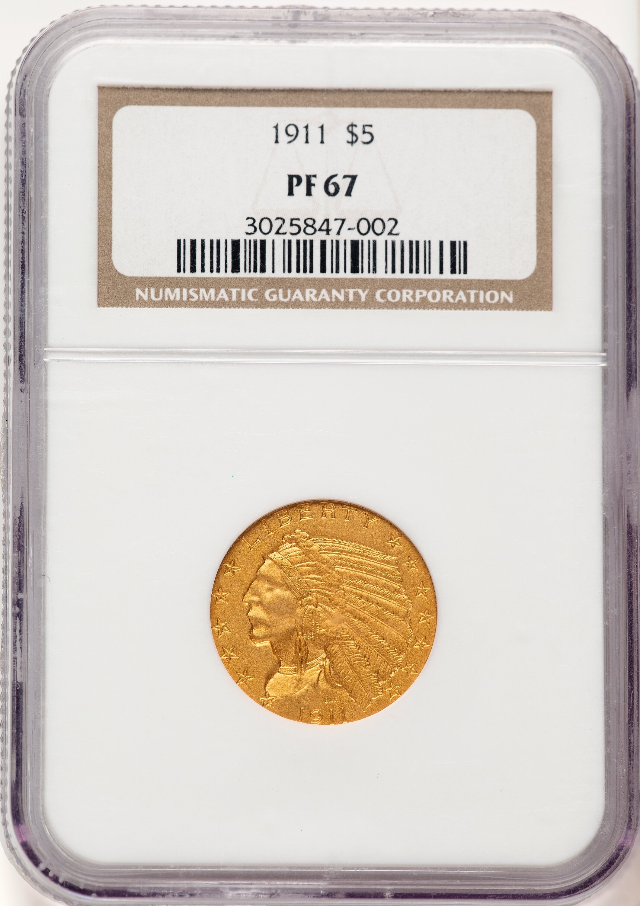 1911 $5 67 NGC