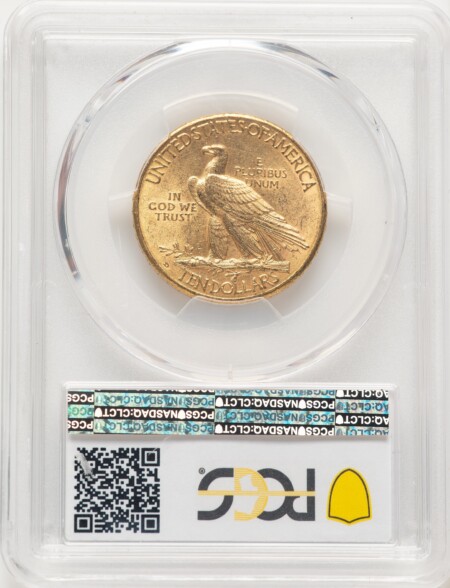 1908-D $10 MOTTO 61 PCGS