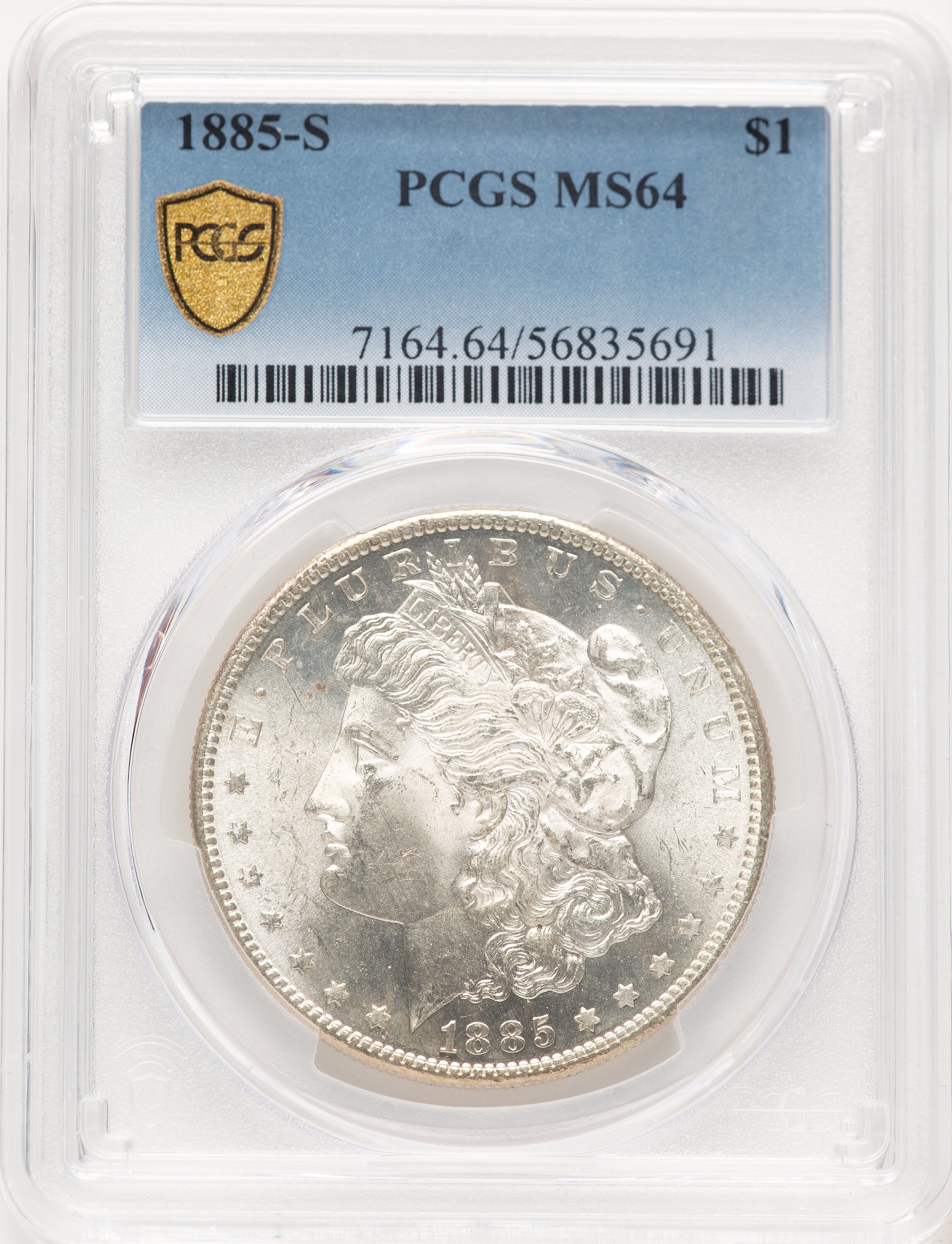1885-S S$1 PCGS Secure 64 PCGS