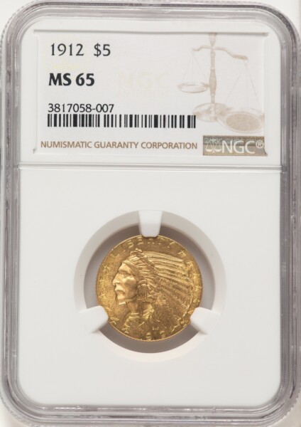 1912 $5 65 NGC
