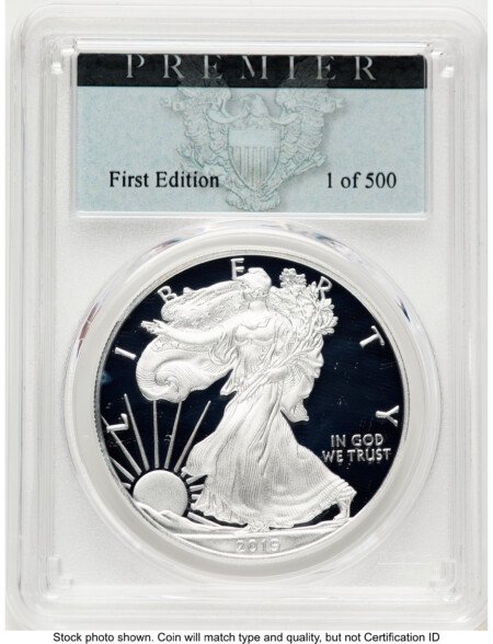 2019-W Proof Silver Eagle Congratulations Set 1 oz Premier Label 70 PCGS