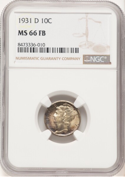 1931-D 10C, FB 66 NGC