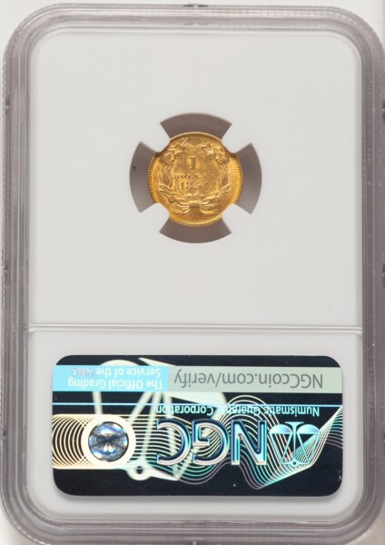1854 G$1 Type Two 61 NGC