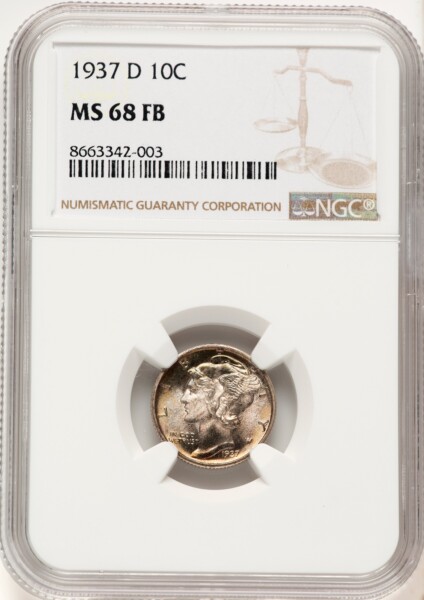 1937-D 10C, FB 68 NGC