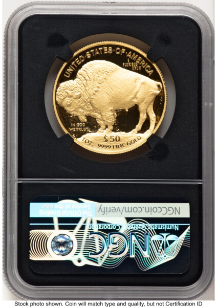 2021-W Proof Gold Buffalo 1 oz AR Ed Moy Mint Director's Series Blk Core 70 NGC
